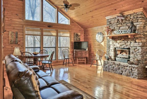 Roomy Riverfront Trout Valley Cabin with Porch!
